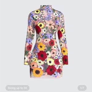 Flora mesh dress
